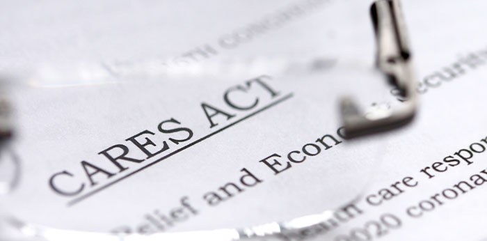 Photo of CARES act paperwork